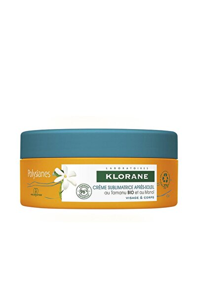 Klorane Crema de corp pentru dupa expunerea la soare POLYSIANES MONOÏ Y TAMANU BIO 200 ml