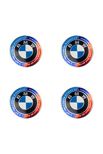 Bestdiverse Set 4 capace de roată 56 mm pentru jante din aliaj BMW, 50 de ani M-Power