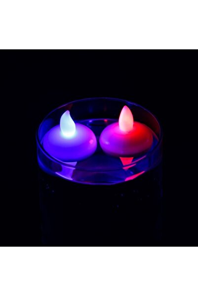 OEM Set 2 decorative white Christmas candles with LED