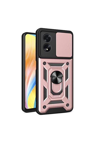 Dali Carcasă de protecție pentru Oppo A38/A18, seria CamShield, inel magnetic, protecție cameră, TPU, auriu roz