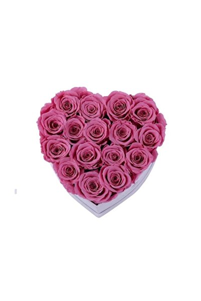 FY FashionForYou Aranjament floral în formă de inimă cu trandafiri liliac de săpun