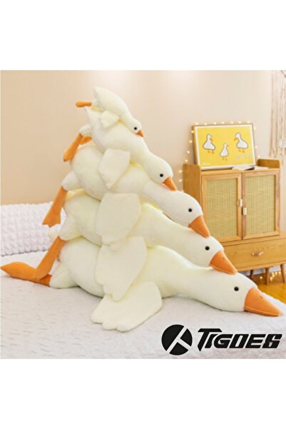 Genel Markalar 45 Cm Yatan Ördek Peluş Oyuncak Yumuşacık Dolgulu Peluş Ördek