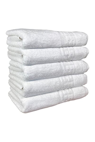 OEM Set 5 Towels, White, 100% Cotton 550gr, 70x140cm