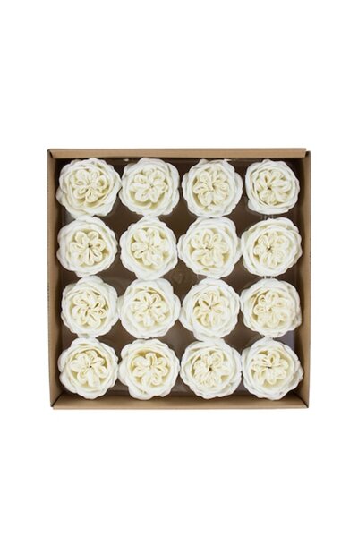 LOVE Trandafiri de gradina din sapun, 16Buc/ Set, CD4078-Alb