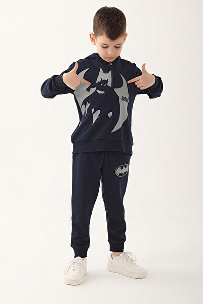 Batman Boy's Navy Blue Tracksuit Set
