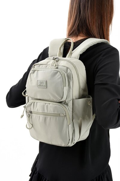 571 Collections Çanta Ultra Light Stylish and Waterproof Medium Backpack Mink Model: (571-13-9D)