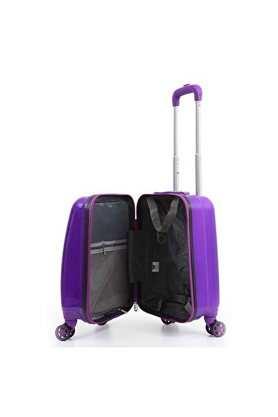 kuromi Desenli Mor Çekçekli Valiz 2987