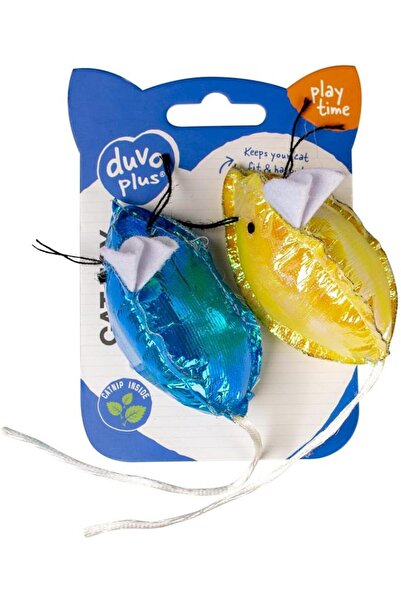 Duvo Plus فأرة دوفو+ بلينكي زرقاء/صفراء، قطعتان - 16.5×5×4 سم