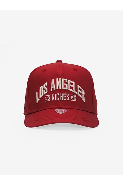 RustandRich Women's Men's Red Baseball Cap Curved Visor City's Collection Los Angeles