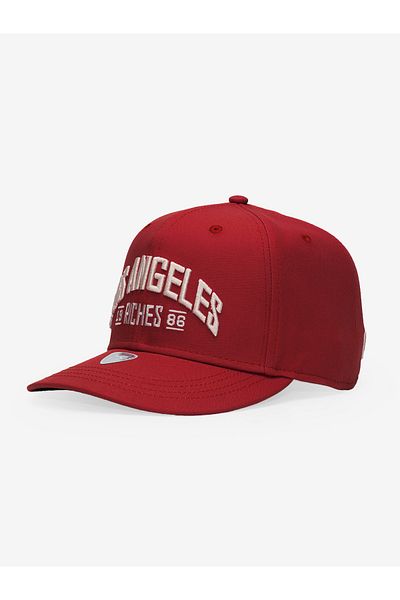 RustandRich Women's Men's Red Baseball Cap Curved Visor City's Collection Los Angeles
