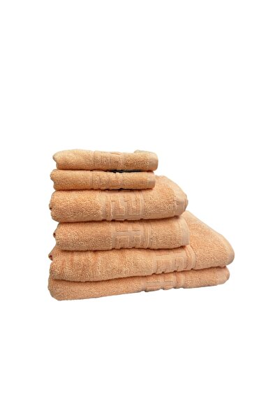 BAOLISHI PAKISTAN Set 6 towels from 100% Cotton Greek Model 500 gr/m², 2 x 70x130 cm, 2 x 50 x 90 cm and 2 x 30 x 50