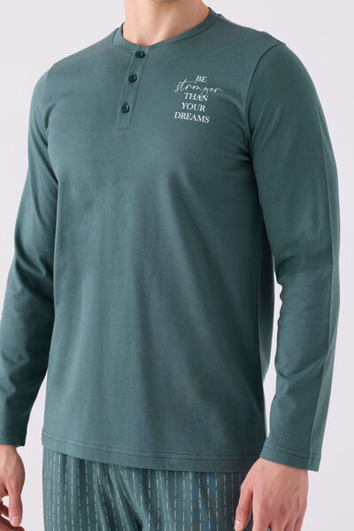 Arnetta Αγόρι πράσινη μακρυμάνικη πιτζάμες