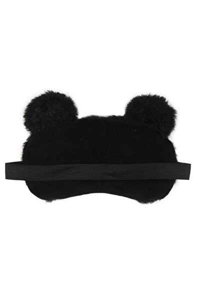 OEM Fluffy Sleeping Mask, Mickey Mouse Design, Universal Size, Black