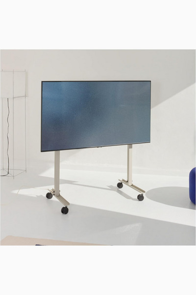 FITUEYES Straight Rollin TV Standı 40–70", Tekerlekli & Mobil, Şık Siyah Tasarım