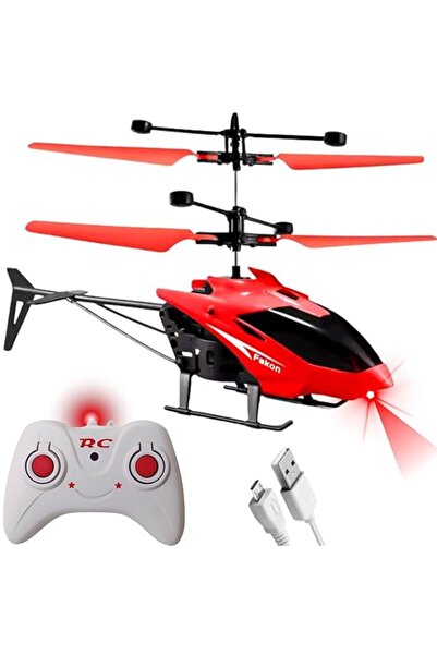 Tıfıl Toys Hareket Sensörlü Kumandalı Şarjlı Kırmızı Helikopter - Oyuncak Hel...