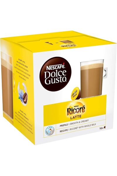 NESCAFÉ DOLCE GUSTO Dolce makinesi ile uyumlu Ricore Latte 16 kapsül kahve