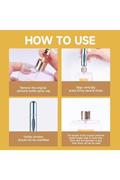 General Store Refillable perfume bottle with atomizer, portable, ideal for travel, Red, aluminum, 5 ml, SA&SO Gene