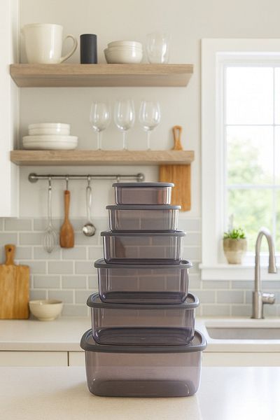 Vienev 6-Piece Airtight Storage Container Anthracite