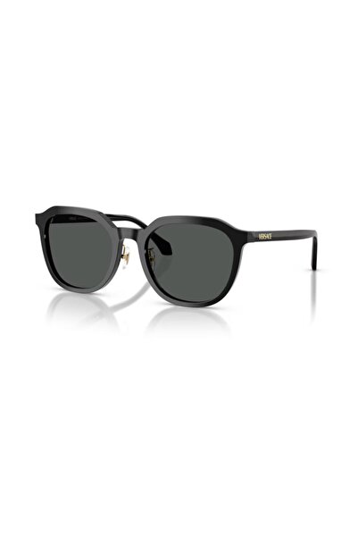 Versace VE 4493D GB187 55 Unisex Geometrik Siyah Kemik Güneş Gözlüğü