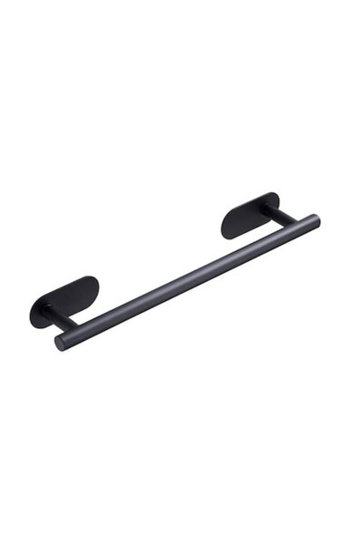 Dalip Baby Stainless Steel Towel Holder, 40cm Length, Adhesive Mount, Black