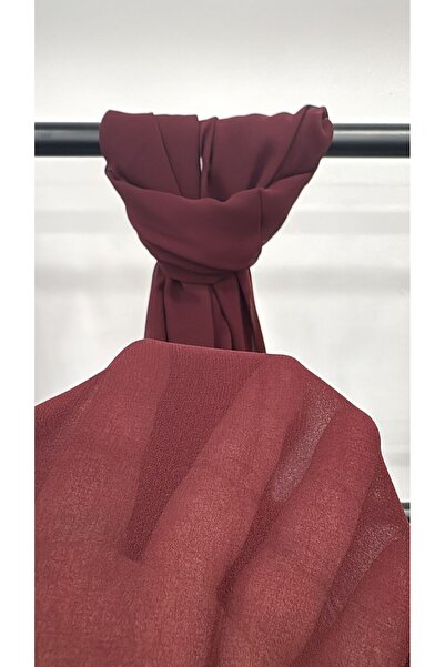 Butik İPEK&KREP ŞİFON ŞAL BORDO HAFİF VE ZARİF DOKULU