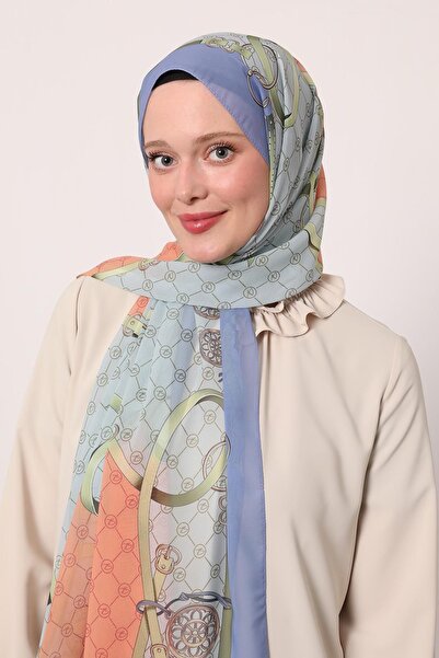 LuvenSara Silk Chiffon Shawl |   Lilac
