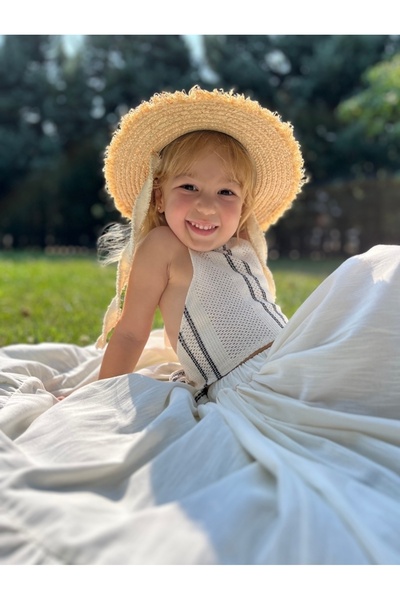 Balerinikizler Baby&Kids Knitted Detail Top and Skirt Suit