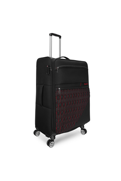 Wexta Valiz Büyük Boy Wx-3001 Model Vita Serisi BÜYÜK Boy SİYAH Kumaş Valiz