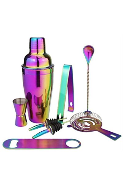 dalip Set pentru Barman, Rainbow, 8 piese, Multicolor