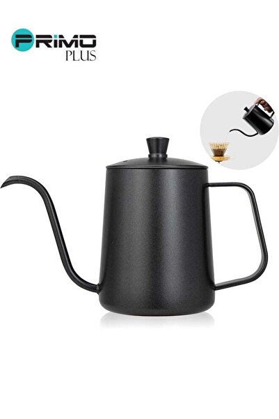 Primo Plus Hand Drip Gooseneck Teapot Black 600ml