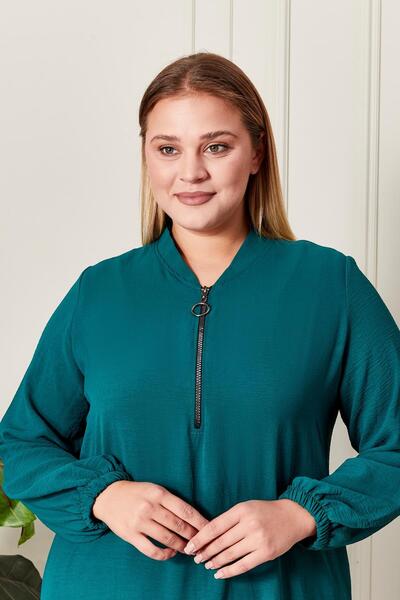 Ferace Women Plus Size Ayrobin Fabric Tunic