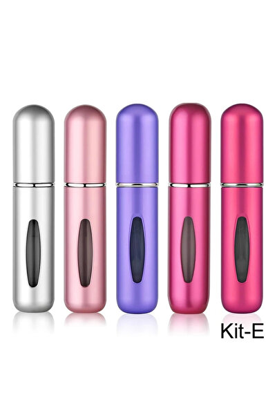 choice2 مجموعة بلاستيك 5 مل - 5 قطع 5 مل بخاخ عطر صغير قابل لإعادة التعبئة زج...