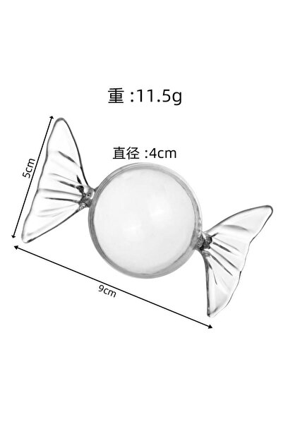 mutlu adım 12 Adet 4x9cm Plastik Şeker Bonbon Kutu Şeffaf