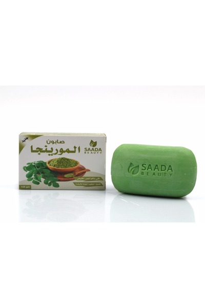SAADA BEAUTY Moringa soap is rich in natural collagen, lightening and moisturizing the face and skin.