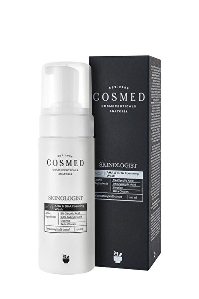 COSMED Skinologist Aha& Bha Foaming Wash/yağlı-karma Ciltler Için Köpük Temizleyici 150 ml
