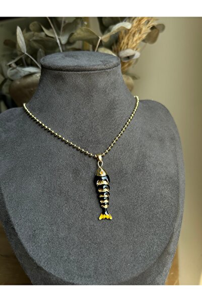 lavanderopa Balıklı Çelik Kolye