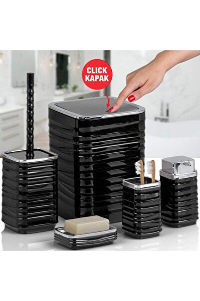 Kosova LUN-011 LUNA 5 LI BANYO SETI KROM SIYAH