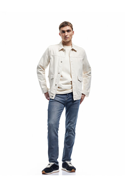 Koton Pantaloni slim din bumbac cu talie normală - Brad Jean