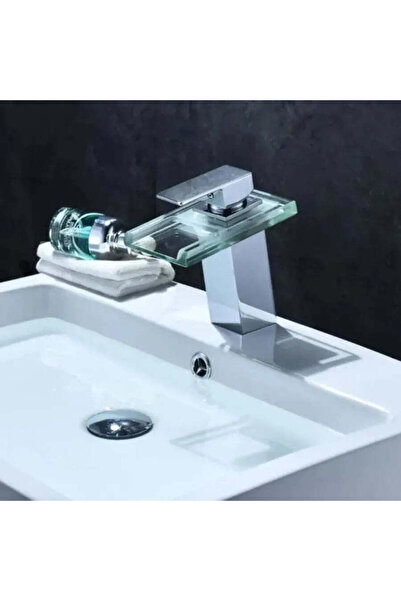 Alista Home Baterie Lavoar, Aliaj si Sticla, Crom, Lumina RGB, Schimbare de culoare in functie de temperatura ap