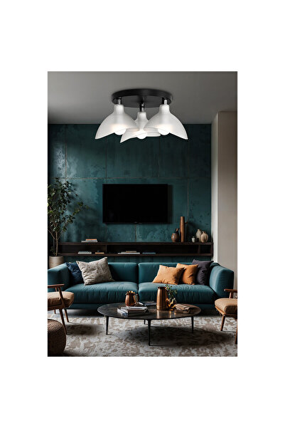 Duru Homelight Üçlü şeffaf Yemek odası salon mutfak antre yatak odası avize