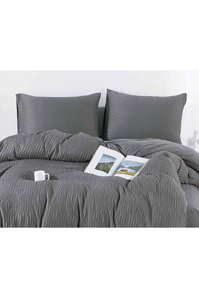 CHIRASO CHIRASO Linen, Finet Creponat, ELASTIC Sheet 180x200 cm, Duvet Cover 200x230 cm, 2 Pillowcases