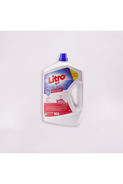 litro منظف ومطهر الأرضيات ليترو 3 لتر برائحة الورد العطرية الفاخرة، تركيبة قوية لتنظيف عميق