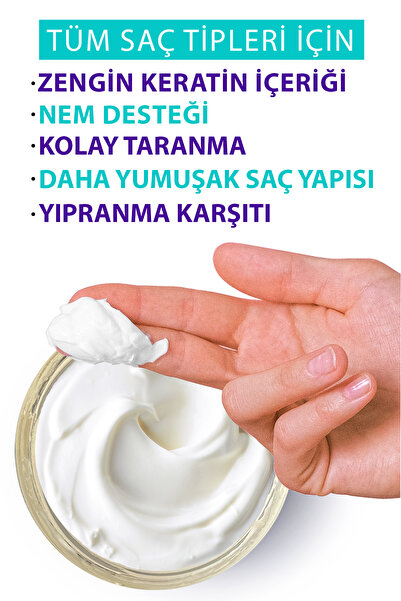 BOOM BUTTER Güçlendirici Onarıcı Keratin Saç Maskesi 190 ml