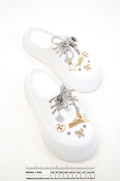 SOHO White Women's Slippers 20406