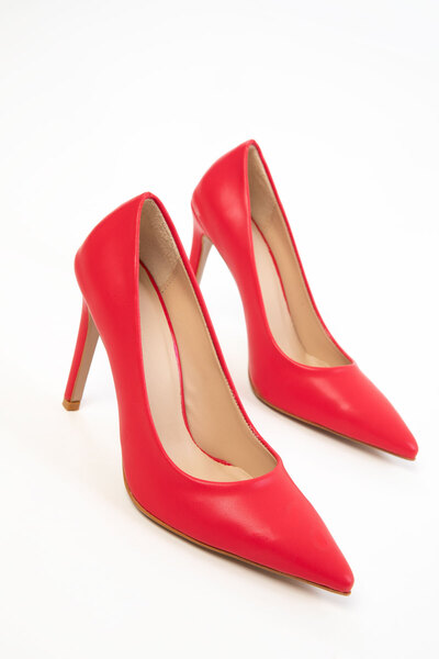 SOHO Red Women's Classic Heeled Shoes 20819