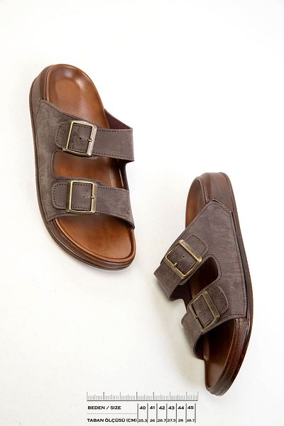 SOHO Men's Brown Slippers 20304