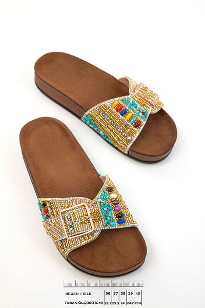 SOHO Gold Women's Slippers 20660