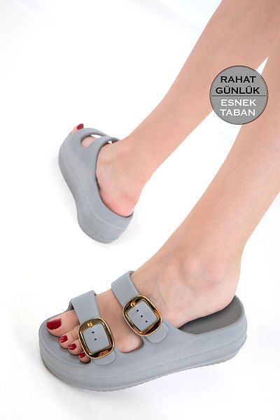 SOHO Gray Women's Slippers 20726