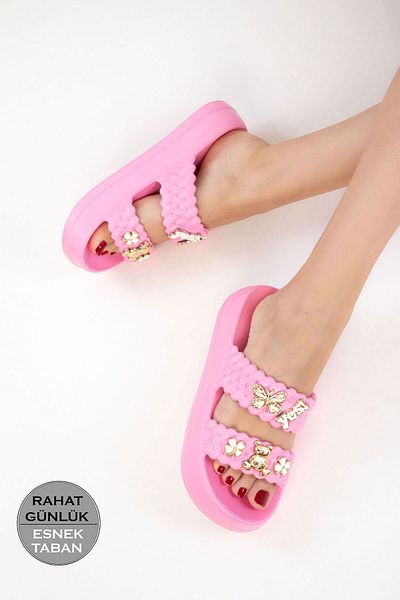 SOHO Pink Women's Slippers 20305