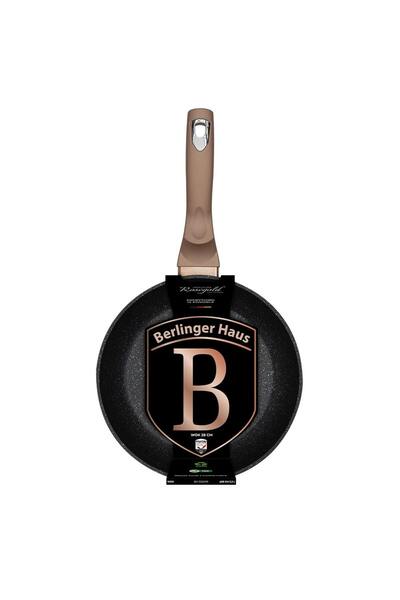 Berlinger Haus Wok, 28 cm, Metálfényű, Rózsaarany Kiadás